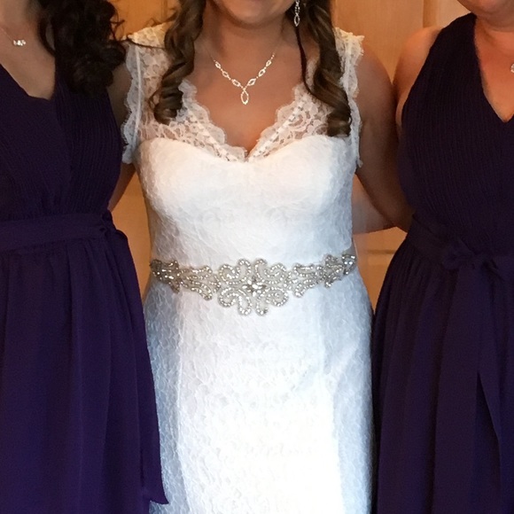 Accessories - Crystal bridal beaded belt sash wedding